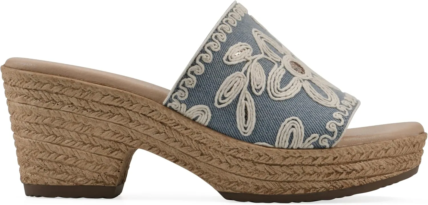 CLIFFS BY WHITE MOUNTAIN Women's Biancia Platform Slide Sandal