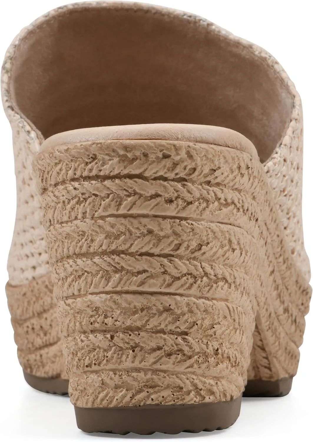 CLIFFS BY WHITE MOUNTAIN Women's Biando Platform Raffia Slide Sandal