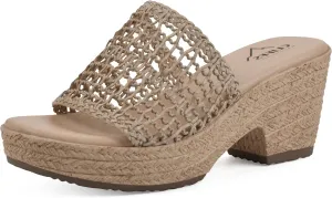 CLIFFS BY WHITE MOUNTAIN Women's Biankka Platform Woven Slide Sandal