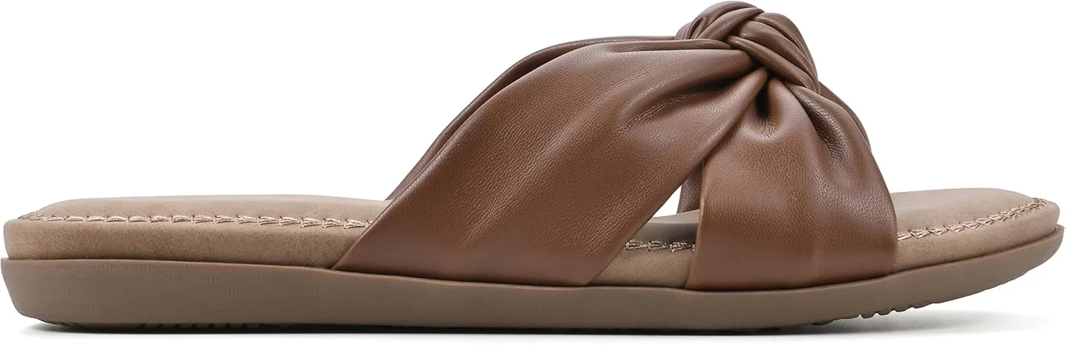 CLIFFS BY WHITE MOUNTAIN Women's Favorite Knotted Slide Sandal
