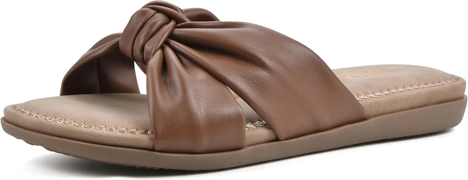 CLIFFS BY WHITE MOUNTAIN Women's Favorite Knotted Slide Sandal