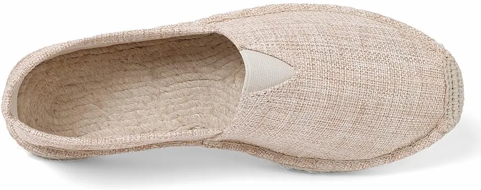Closed Toe Canvas Slip on Flat Espadrilles Loafers for Men and Women