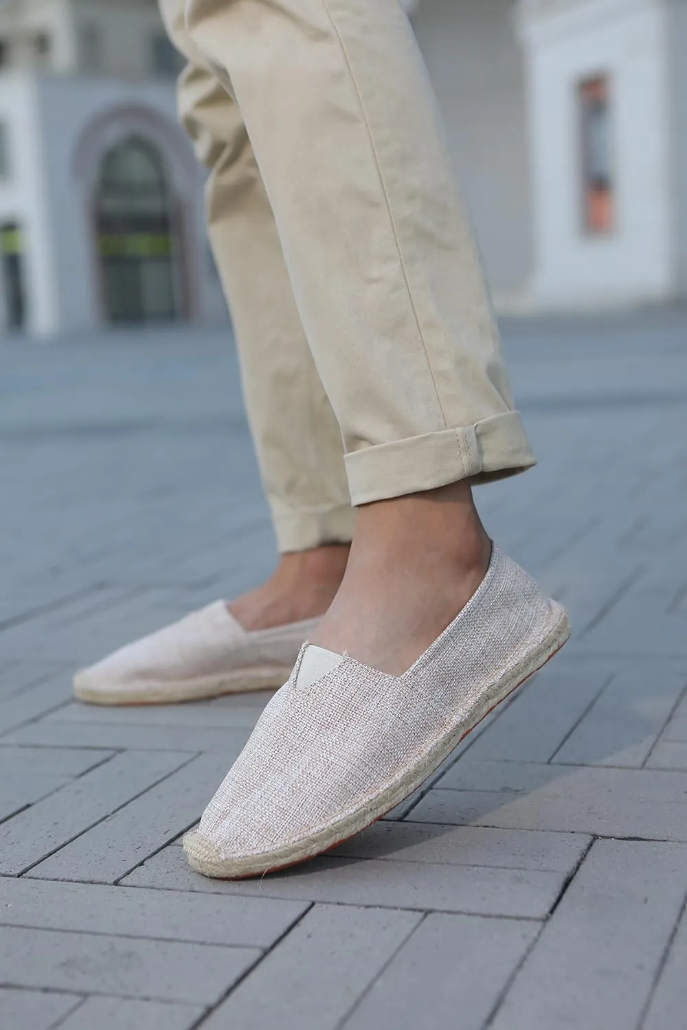 Closed Toe Canvas Slip on Flat Espadrilles Loafers for Men and Women
