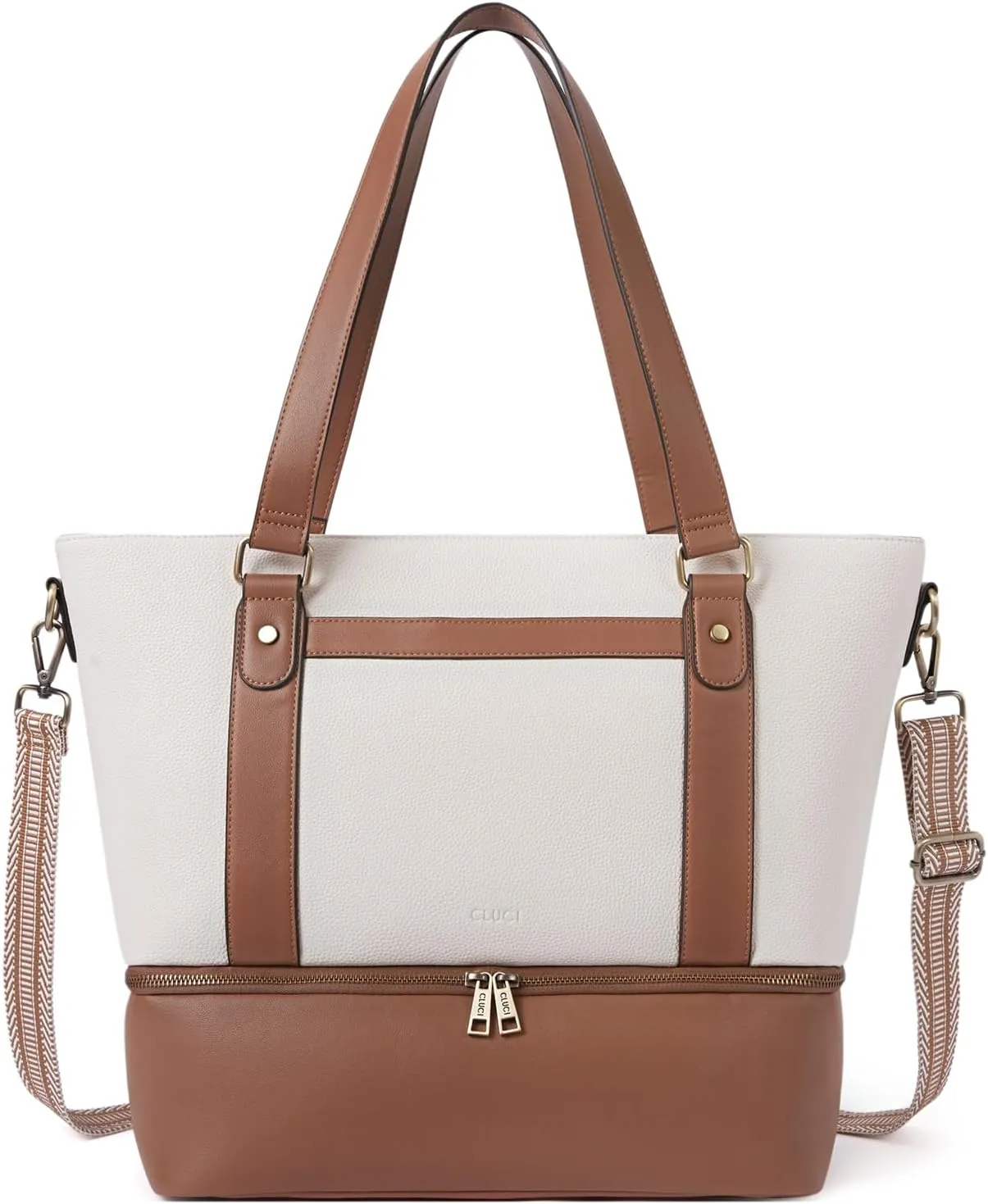 CLUCI Weekender Bag for Women Travel Leather Duffel Bag Carry on Overnight Bag
