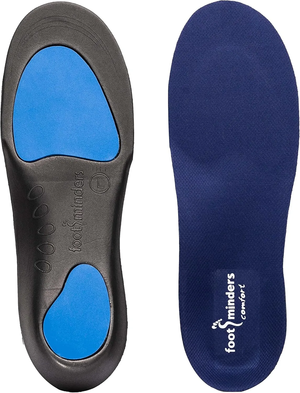 Comfort Orthotic Arch Support Insoles for Sport Shoes and Work Boots (Pair) (Large: Men 9½ -11 Women 10½ - 12) - Relieve Foot Pain Due to Flat Feet and Plantar Fasciitis