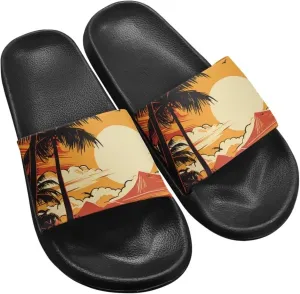 Comfortable Cushion House Slippers for Women, Indoor Outdoor EVA Foam Foot Shower Shoes with Non-Slip Arch Support
