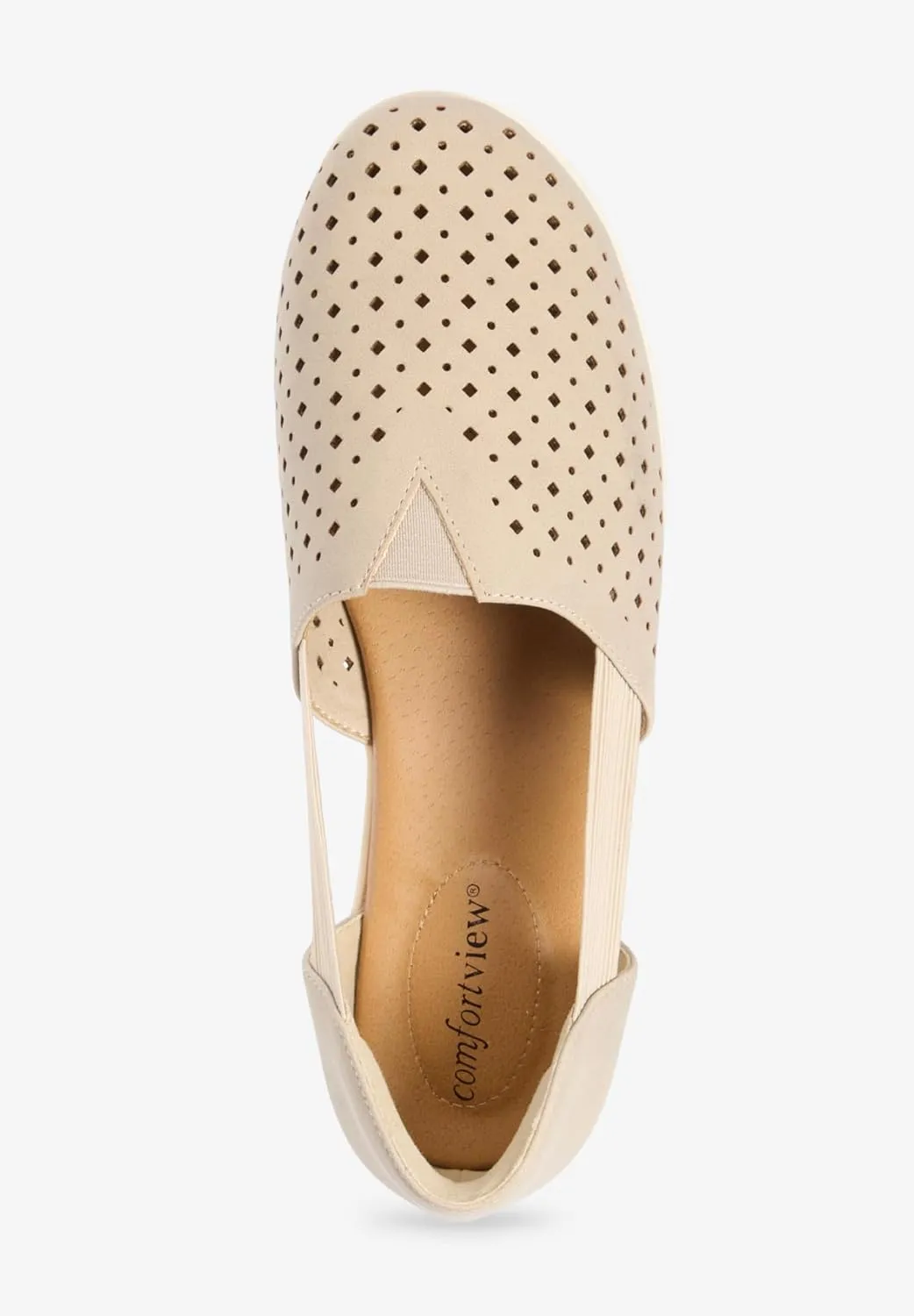 Comfortview Women's The Zoe Slip On Flat (Wide Widths Available)