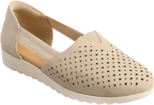 Comfortview Women's The Zoe Slip On Flat (Wide Widths Available)