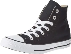 Converse Chuck Taylor All Star Canvas High Top Sneaker (9 B(M) US Women / 7 D(M) US Men, Black)