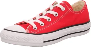 Converse Chuck Taylor All Star Canvas Low Top Sneaker, Red ,5 US Men/7 US Women