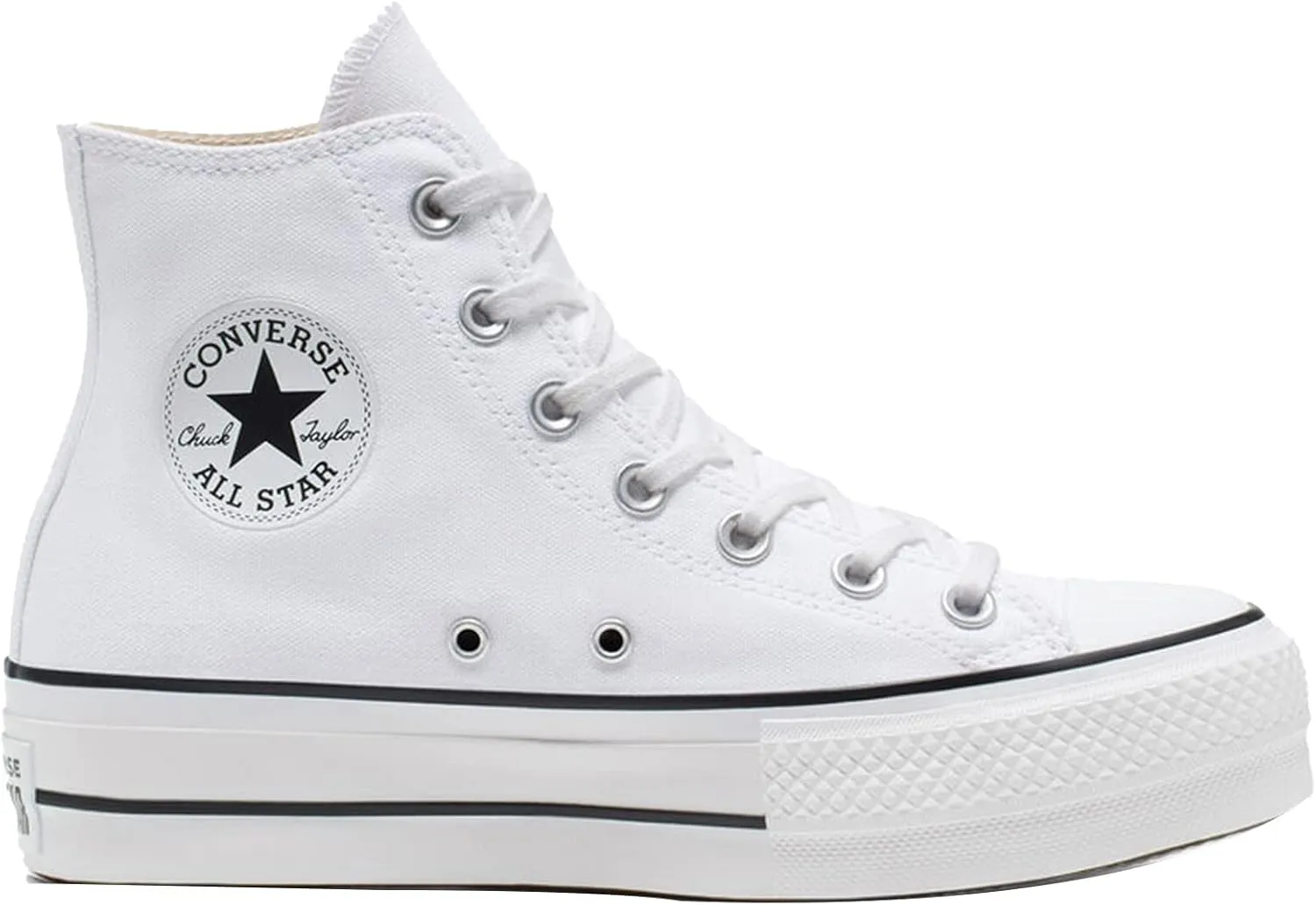 Converse Chuck Taylor All Star High-Top Platform Sneaker Optical White 5 B (M)