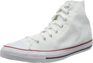 Converse Chuck Taylor All Star High Top Sneaker, Optical White, 11.5 Women/9.5 Men
