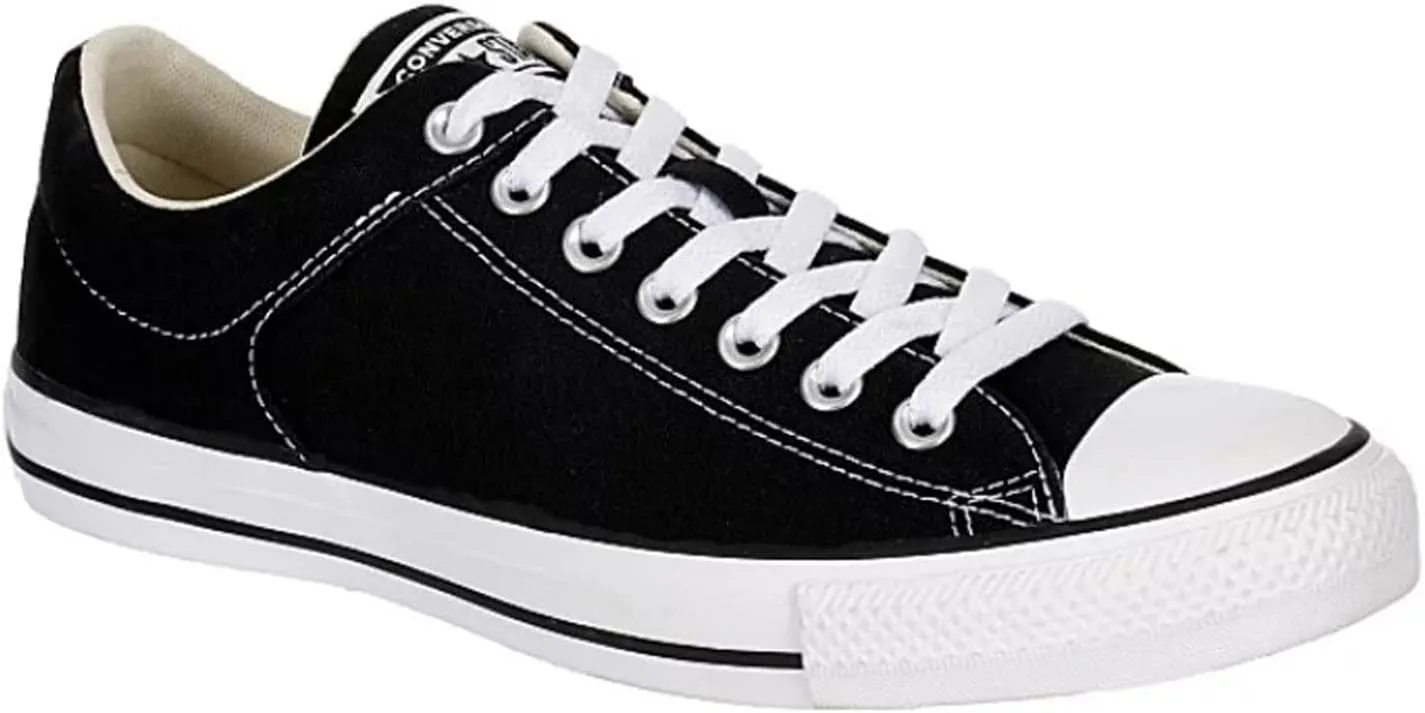 Converse Unisex Chuck Taylor High Street Canvas Sneaker - Lace up Closure Style - Black White 10