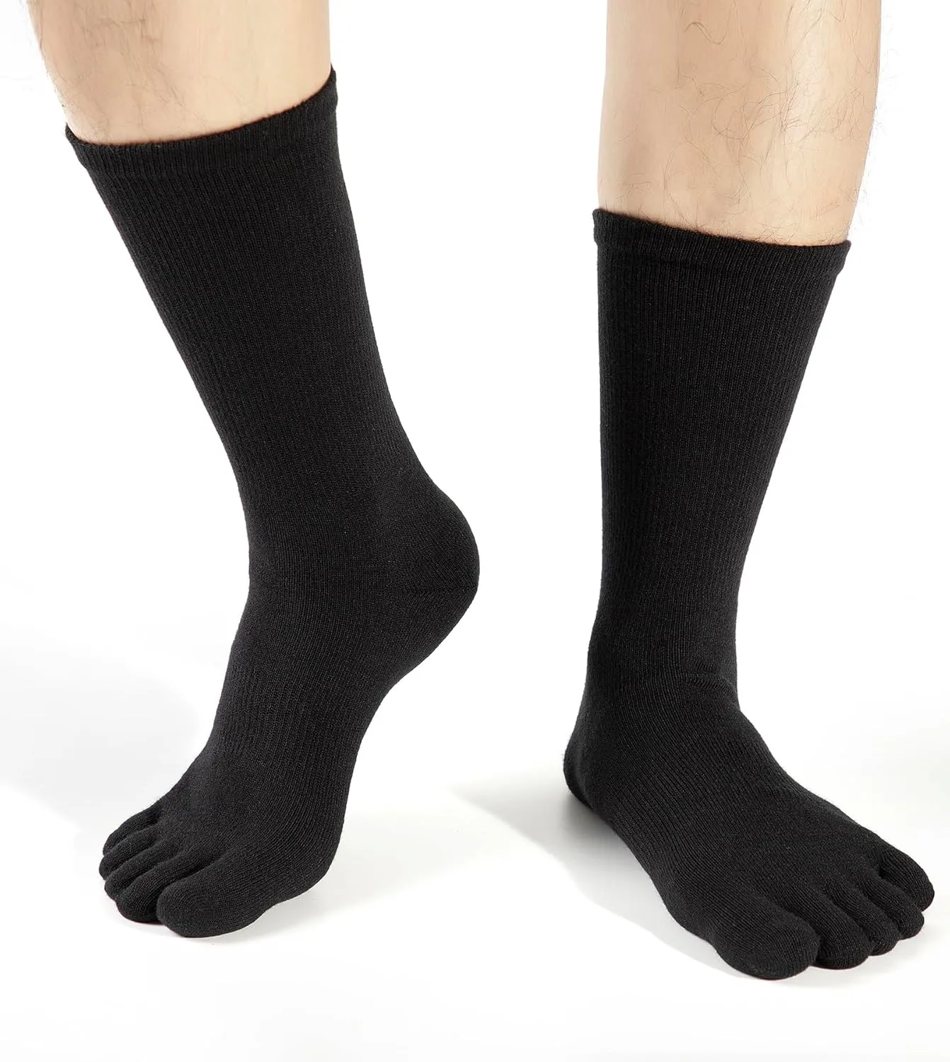 Coolmax Toe Socks for Women and Men No Show Low Cut High Performance 5 Finger Running Socks Athletic Wicking 3 Pack
