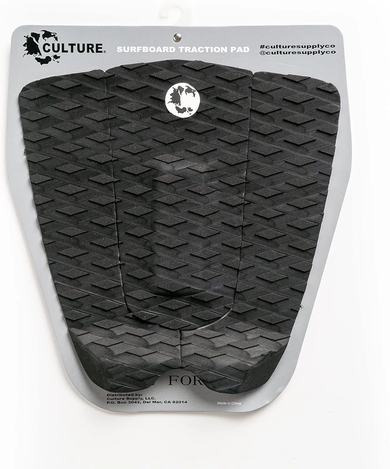 Culture Supply 3-Piece Traction Pad | Diamond Grip | 3M Adhesive | 40mm Tail Kick