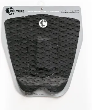 Culture Supply 3-Piece Traction Pad | Diamond Grip | 3M Adhesive | 40mm Tail Kick