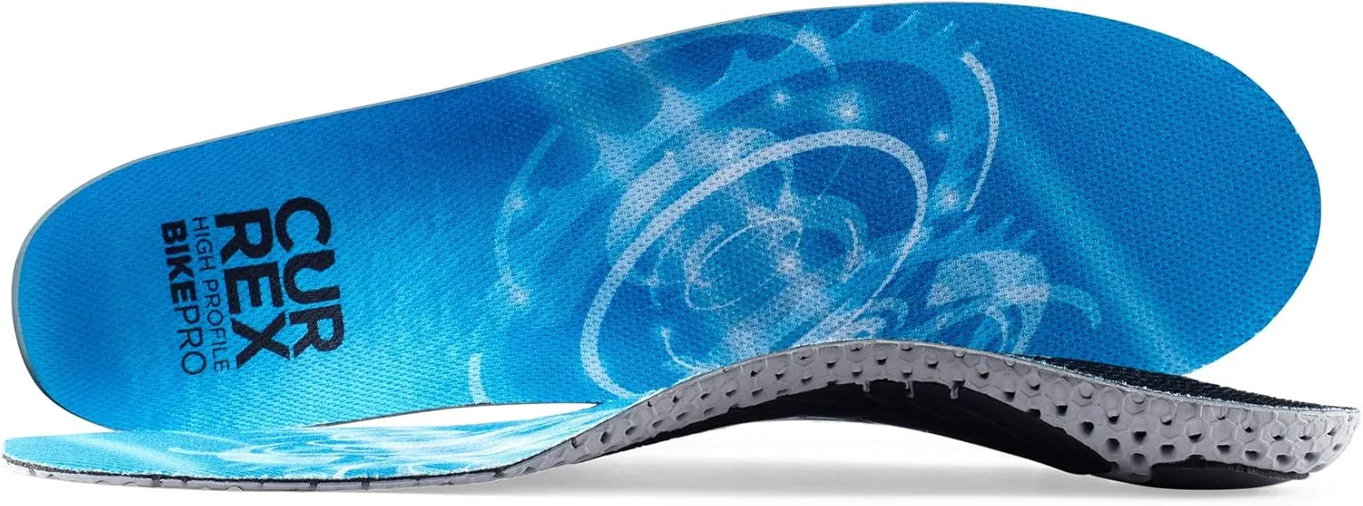 CURREX BikePro Insoles for Cycling, Bicycle & Motorcycle Riding – Arch Support Shoe Inserts w/Metatarsal Pads, Helps Reduce Fatigue   Improve Stability & Fit – for Men & Women – High Arch, XL