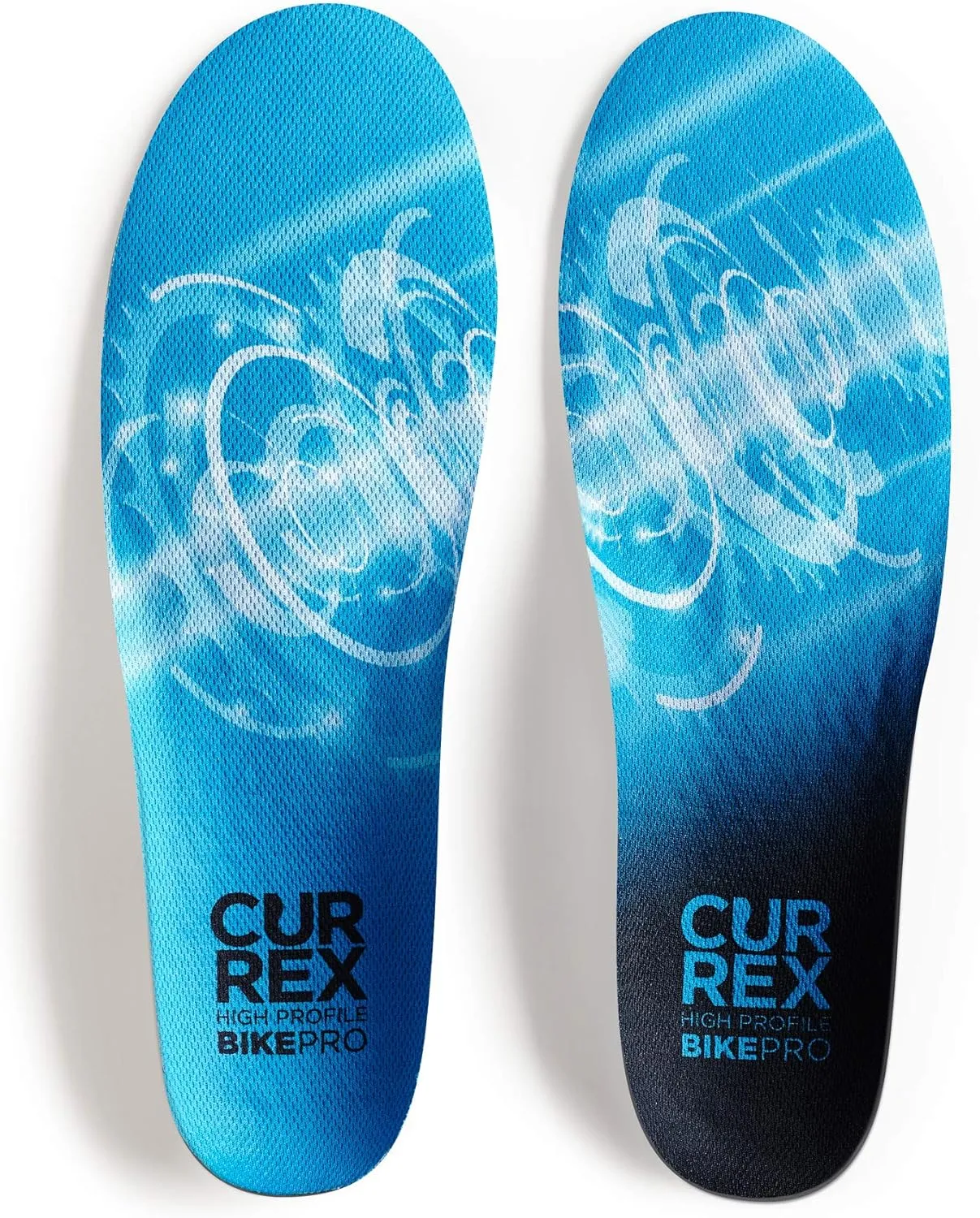 CURREX BikePro Insoles for Cycling, Bicycle & Motorcycle Riding – Arch Support Shoe Inserts w/Metatarsal Pads, Helps Reduce Fatigue   Improve Stability & Fit – for Men & Women – High Arch, XL
