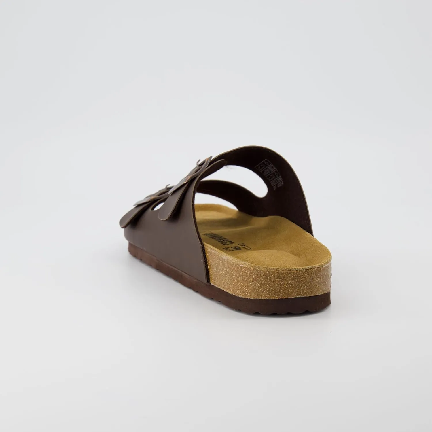 CUSHIONAIRE Men's Lane Cork Footbed Sandal with  Comfort, Arch Support, Adjustable Straps - Comfortable Slide Sandals for Walking, Casual Summer Footwear