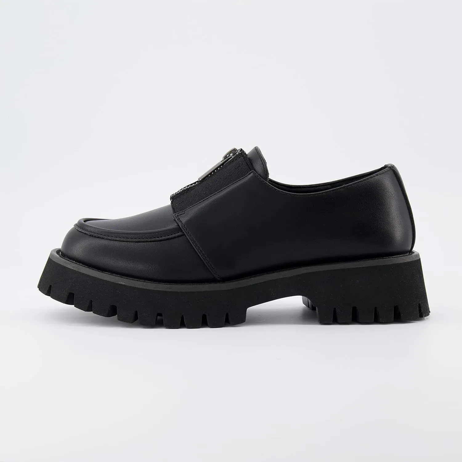 CUSHIONAIRE Women's Dario Zipper Slip on Loafer  Memory Foam