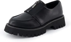 CUSHIONAIRE Women's Dario Zipper Slip on Loafer  Memory Foam