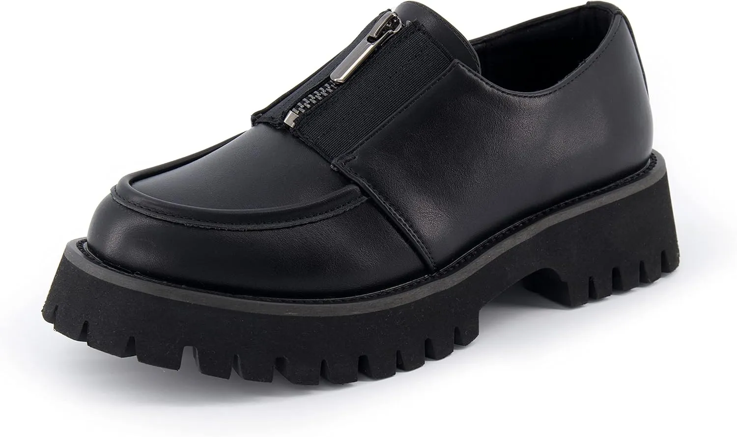 CUSHIONAIRE Women's Dario Zipper Slip on Loafer  Memory Foam