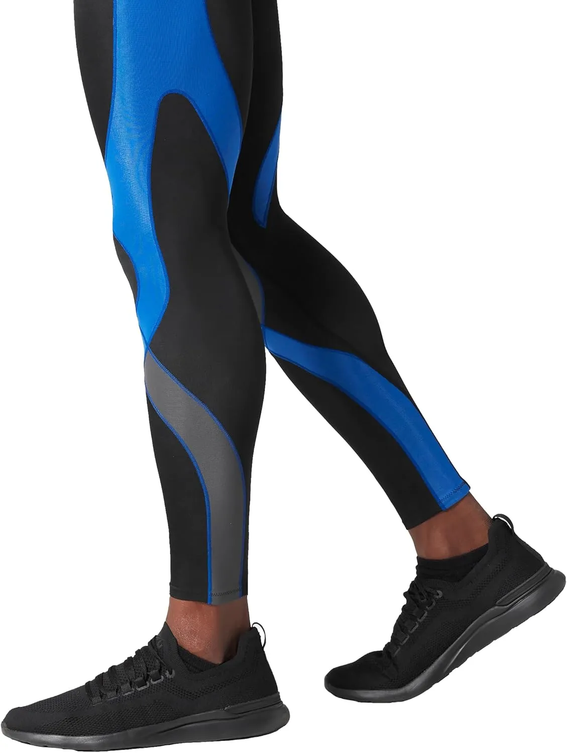 CW-X Men's Stabilyx Joint Support Compression Sports Tights, Pants for Running and Recovery