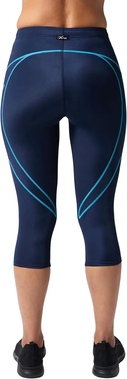 CW-X Women's Stabilyx Joint Support 3/4 Capri Compression Tight, Leggings for Running and Recovery