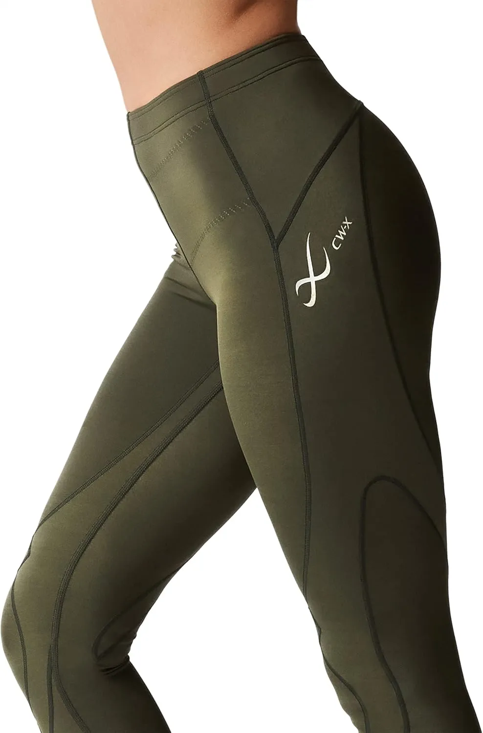 CW-X Women's Stabilyx Joint Support 3/4 Capri Compression Tight Pants