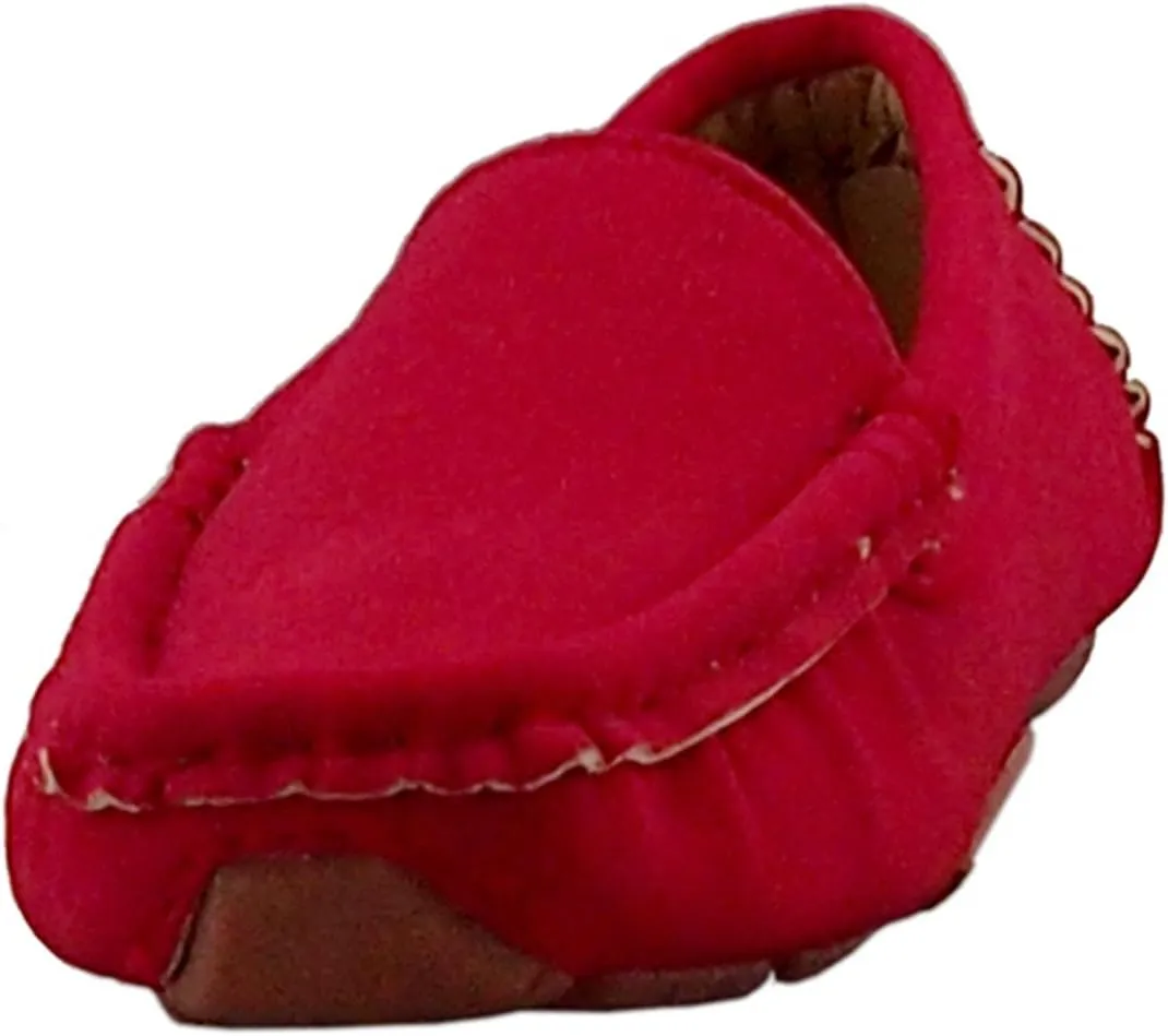 DADAWEN Toddler Little Kid Boys Girls Soft Suede Leather Slip On Penny Loafer Dress Shoes Moccasin Flat Boat Shoes Wedding Church Oxford