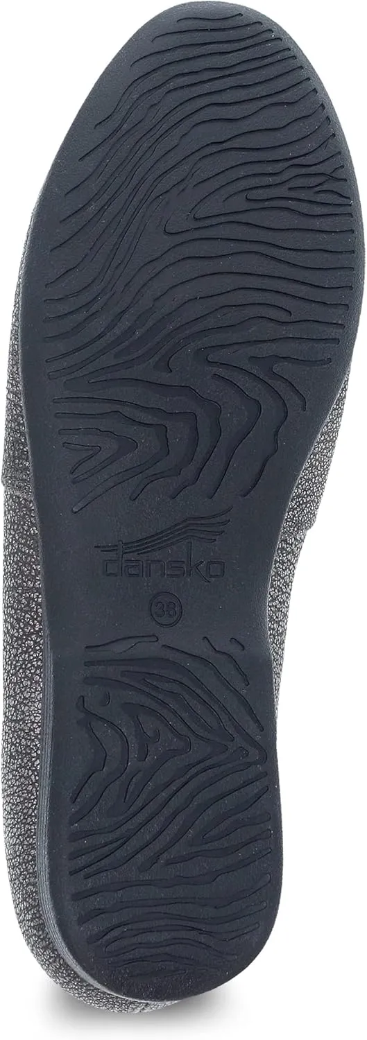 Dansko Larisa Slip-On Flats for Women - Comfotable Flat Shoes with Arch Support - Versatile Casual to Dressy Footwear - Lightweight Rubber Outsole