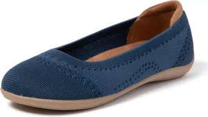 Dearfoams Women's Misty Fashion Casual Slip on - Ballet Flat with Breathability, Comfort, and Arch Support