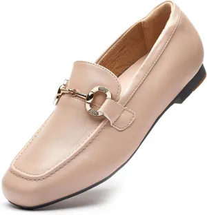 DeYashopin Womens Loafers Shoes Fashion Low Heel Slip on Shoes Comfortable Driving Flats