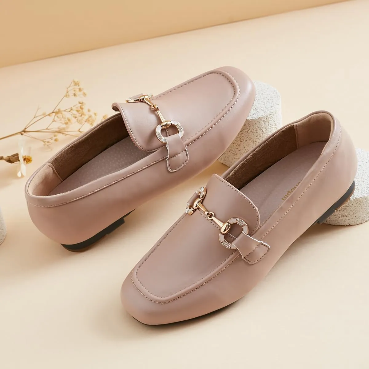DeYashopin Womens Loafers Shoes Fashion Low Heel Slip on Shoes Comfortable Driving Flats