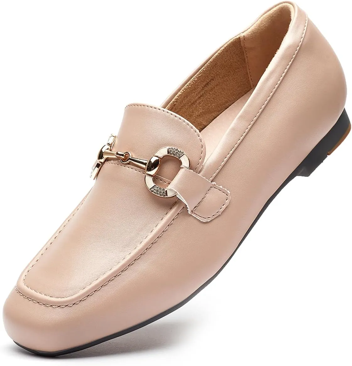 DeYashopin Womens Loafers Shoes Fashion Low Heel Slip on Shoes Comfortable Driving Flats