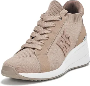 DKNY Women's Kasia Everyday Lace Up Wedge Sneaker