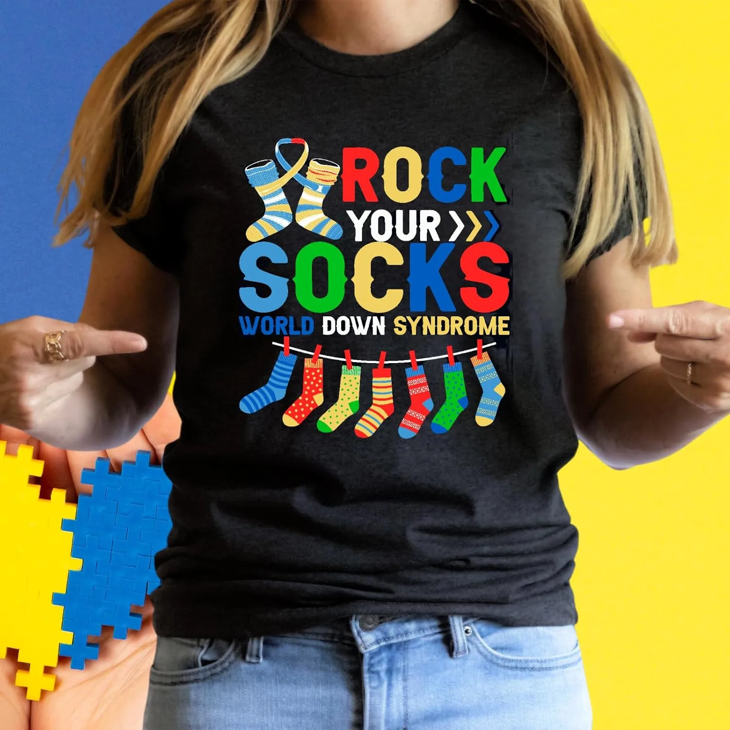 Down Syndrome Awareness Shirts for Women World Down Syndrome Day Short Sleeve T Shirt Syndrome Support Tee Top