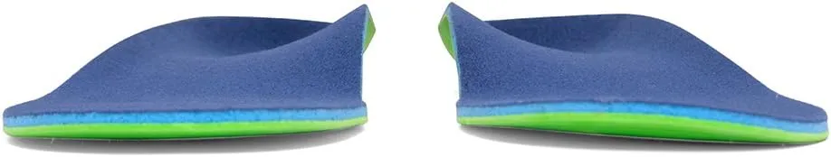 Dr. Foot's Plantar Fasciitis Insoles - Arch Support Shoe Inserts for Flat Feet, Foot & Heel Pain and Over-Pronation, Diabetic Anti-Sweat Foam for Kids Men & Women - XS