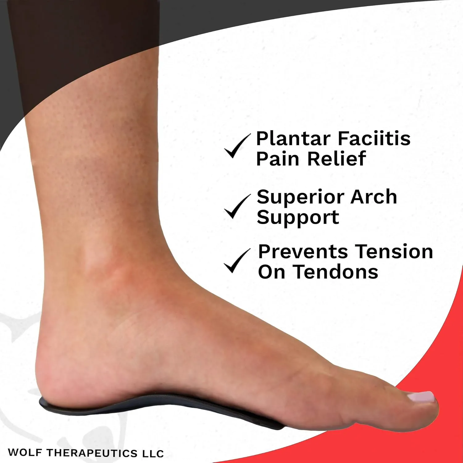 Dr. Wolf Arch Support Orthotic Inserts: Doctor Developed Plantar Fasciitis Insoles for Men, Arch Support Insoles for Women, Heel Pain and Foot Arch Supports (Wide - Men's 11, Women's 12)