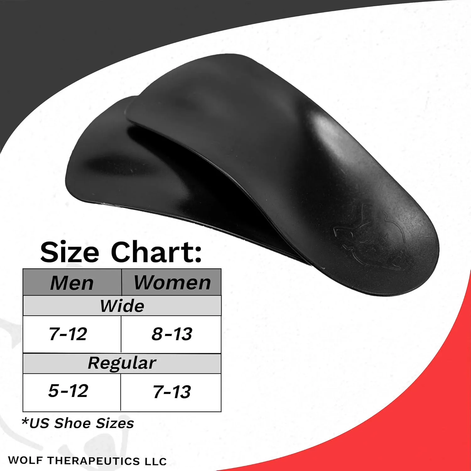 Dr. Wolf Arch Support Orthotic Inserts: Doctor Developed Plantar Fasciitis Insoles for Men, Arch Support Insoles for Women, Heel Pain and Foot Arch Supports (Wide - Men's 11, Women's 12)