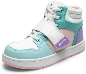 DREAM PAIRS Boys Girls High Top Sneaker LilLegends Skyhigh Basketball Shoes