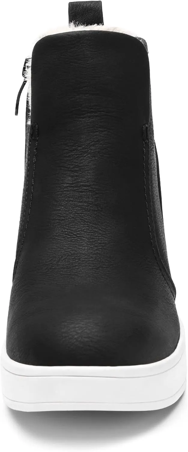 DREAM PAIRS Women’s Slip on High Top Wedge Sneakers Hidden Heel Platform Wedgie Ankle Booties