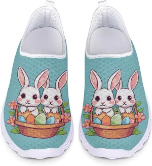 Easter Sport Sneakers Tennis Shoes for Women US 5.5-11.5 Slip On Loafer Shoes