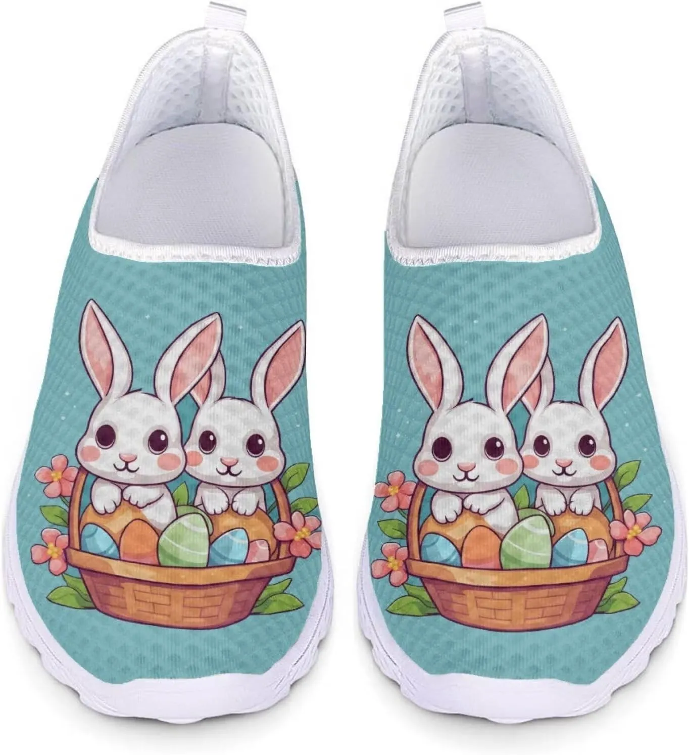 Easter Sport Sneakers Tennis Shoes for Women US 5.5-11.5 Slip On Loafer Shoes