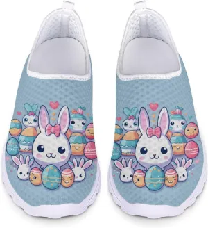Easter Sport Sneakers Tennis Shoes for Women US 5.5-11.5 Slip On Loafer Shoes