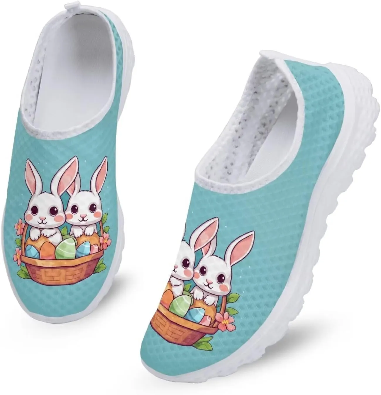 Easter Sport Sneakers Tennis Shoes for Women US 5.5-11.5 Slip On Loafer Shoes