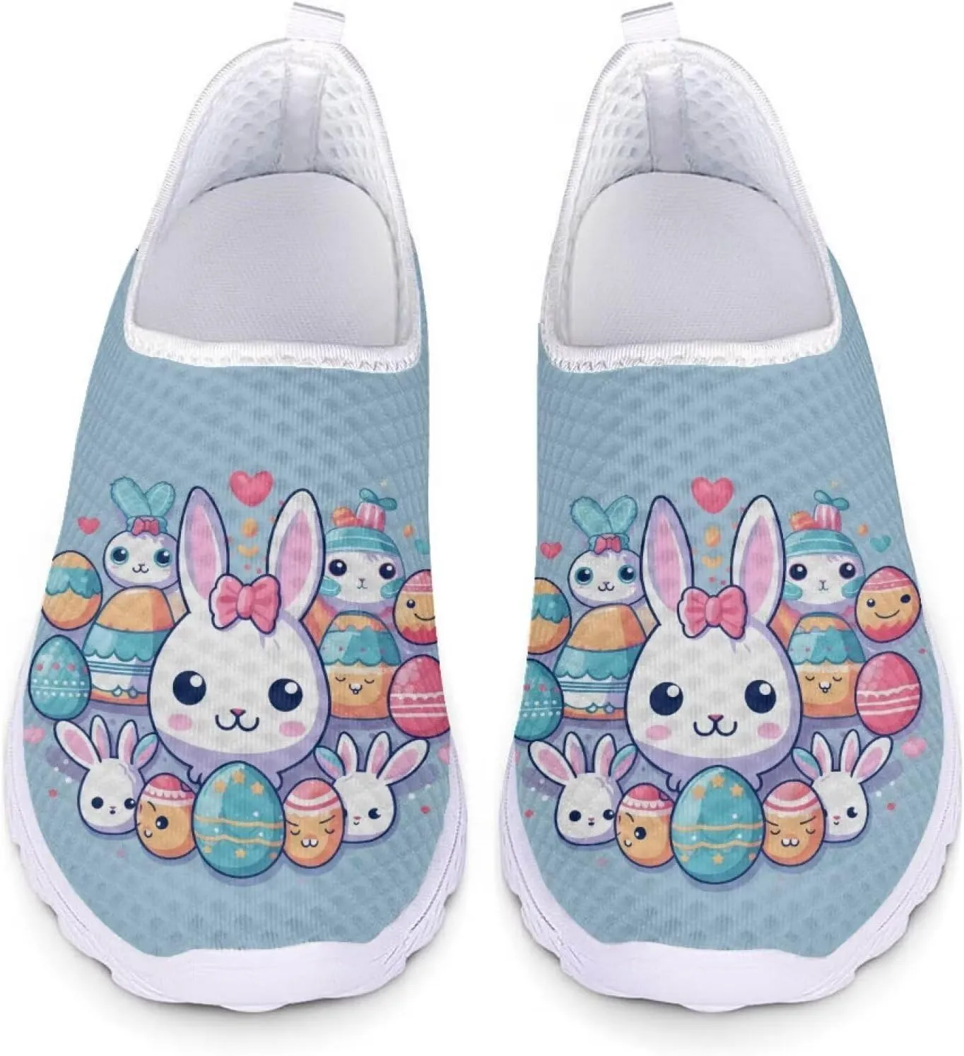 Easter Sport Sneakers Tennis Shoes for Women US 5.5-11.5 Slip On Loafer Shoes
