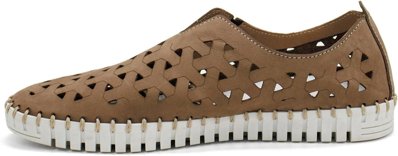 Eric Michael Womens European Casual Light Weight Slip On Flat