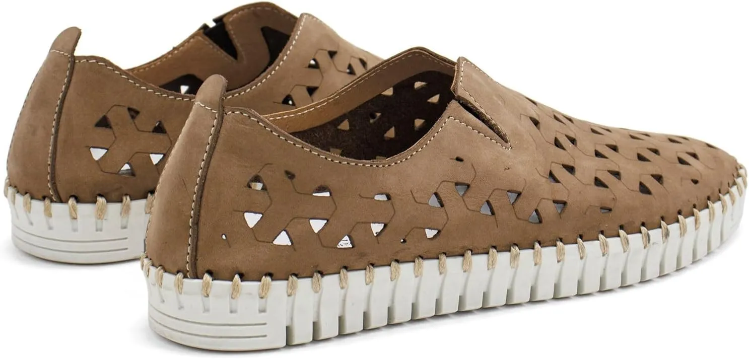 Eric Michael Womens European Casual Light Weight Slip On Flat