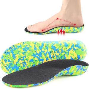 EVA Kids Flat Feet Arch Support Insoles,Plantar Fasciitis Over-pronation Orthotics Inserts,Childrens Insoles for Relieve Foot Back Hip Leg and Knee Pain - Posture Improve